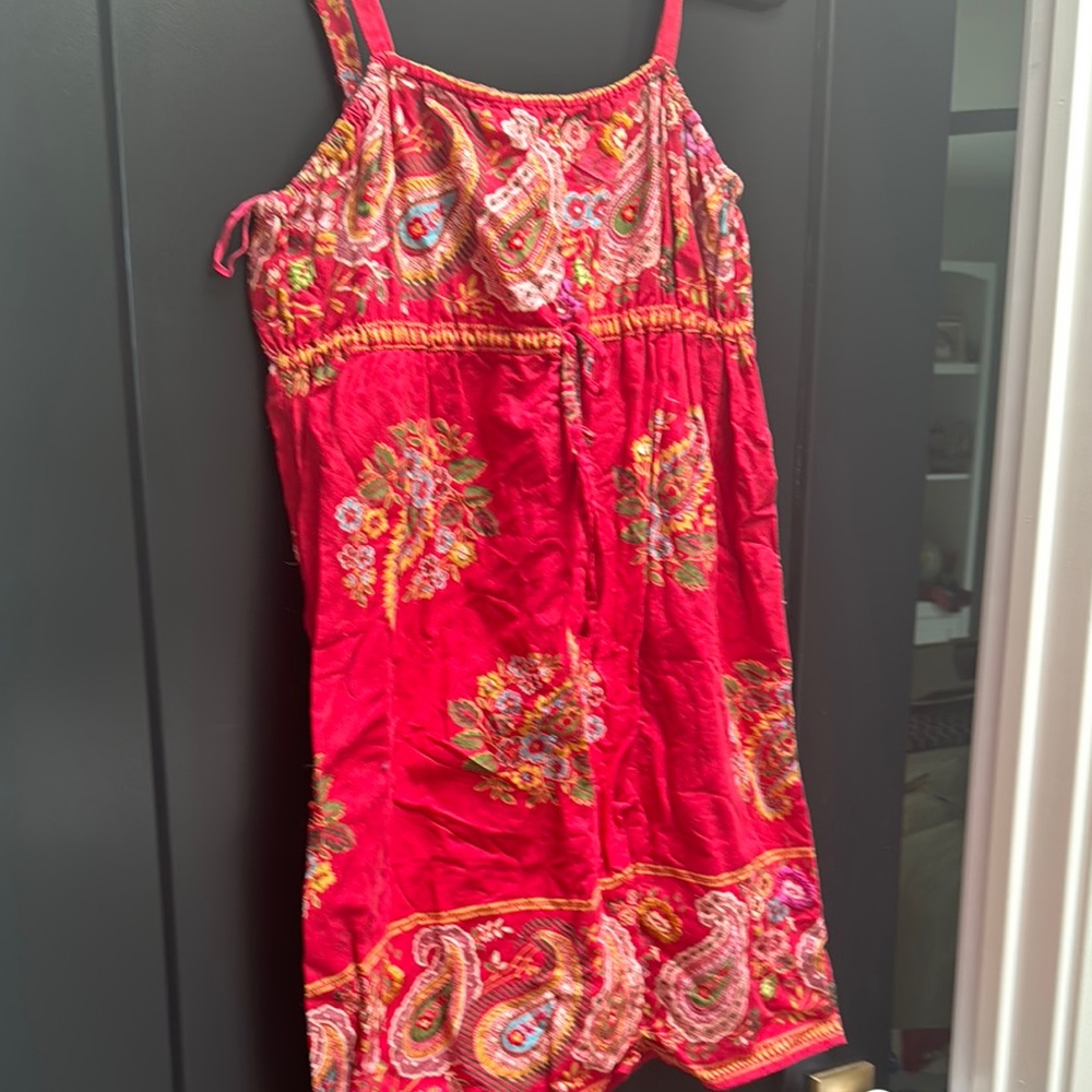 Bandolino Red Paisley Mini Dress